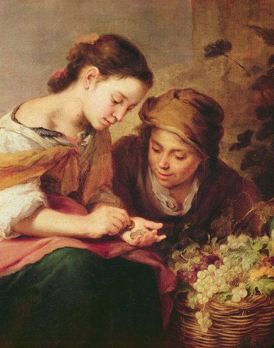 The Little Fruit-Seller (detail) by Bartolomé Esteban Murillo